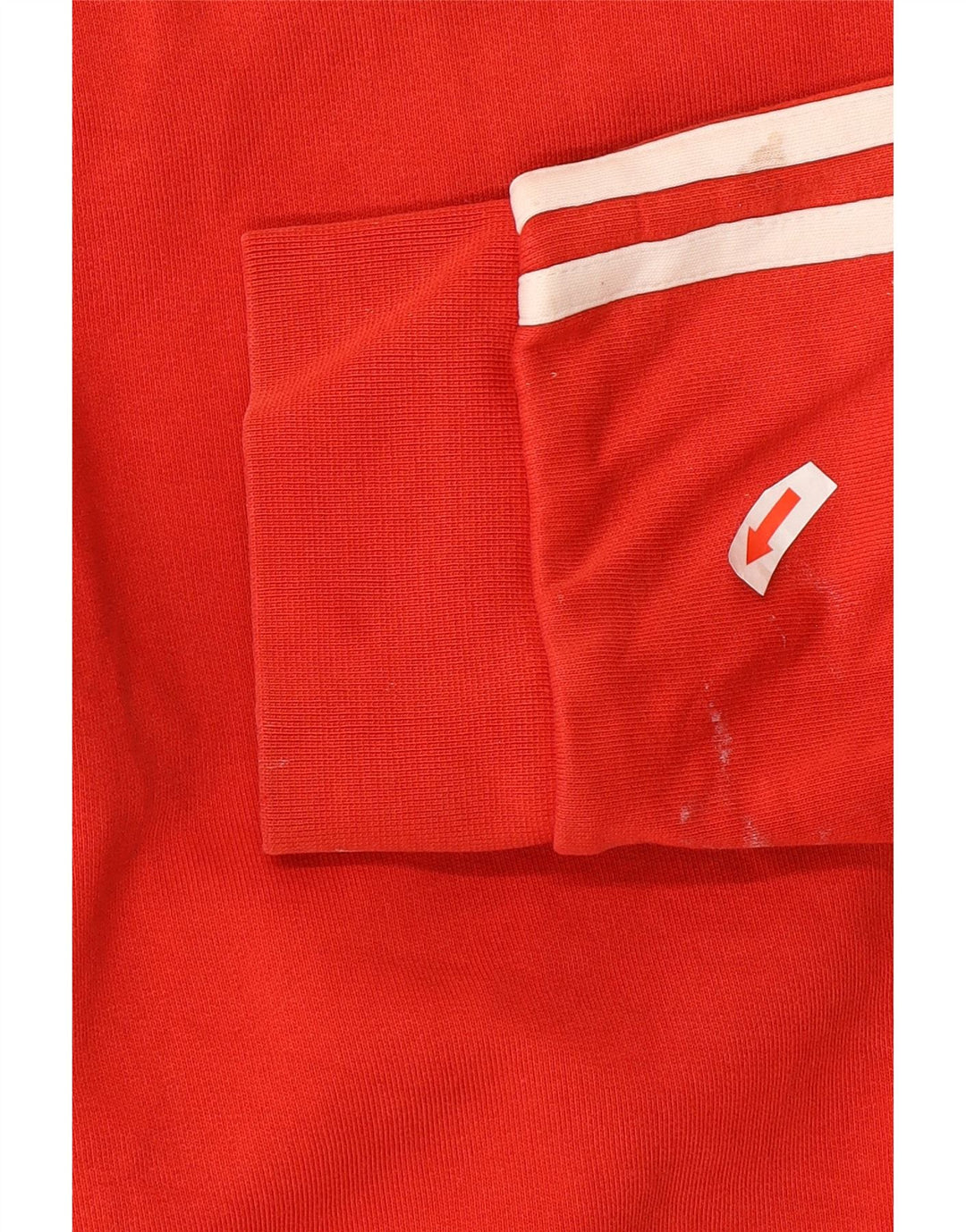 Ανδρικό πουλόβερ Adidas με φερμουάρ με κουκούλα, μικρό κόκκινο βαμβακερό