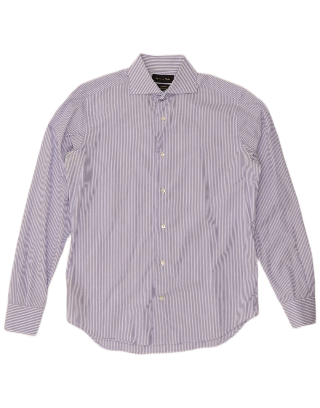 Ανδρικό πουκάμισο MASSIMO DUTTI Μέγεθος 15 38 Βαμβακερό μεσαίο μπλε ρίγες