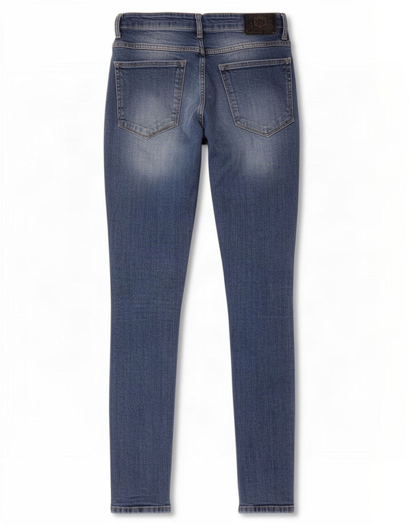 Zara Mens Distressed Skinny Jeans EU 44 Large W34 L30 Blue