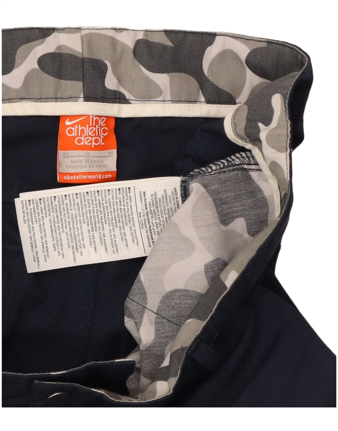 Ανδρικό ίσιο παντελόνι Chino Nike Medium W30 L29 Navy Blue Polyester