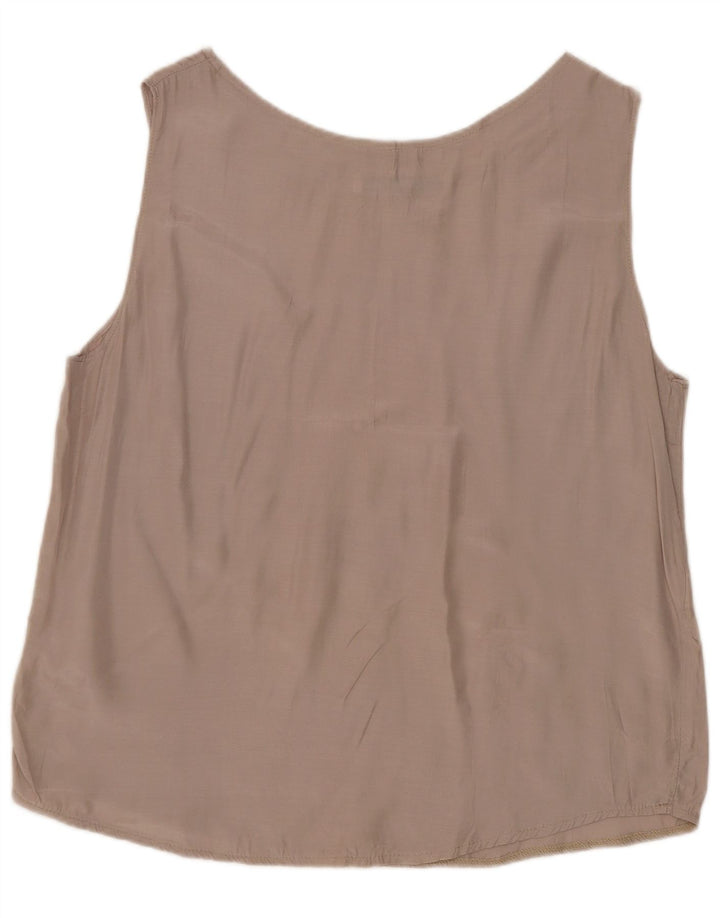 ACCORDO Γυναικεία Αμάνικη Μπλούζα Τοπ UK 16 Large Grey