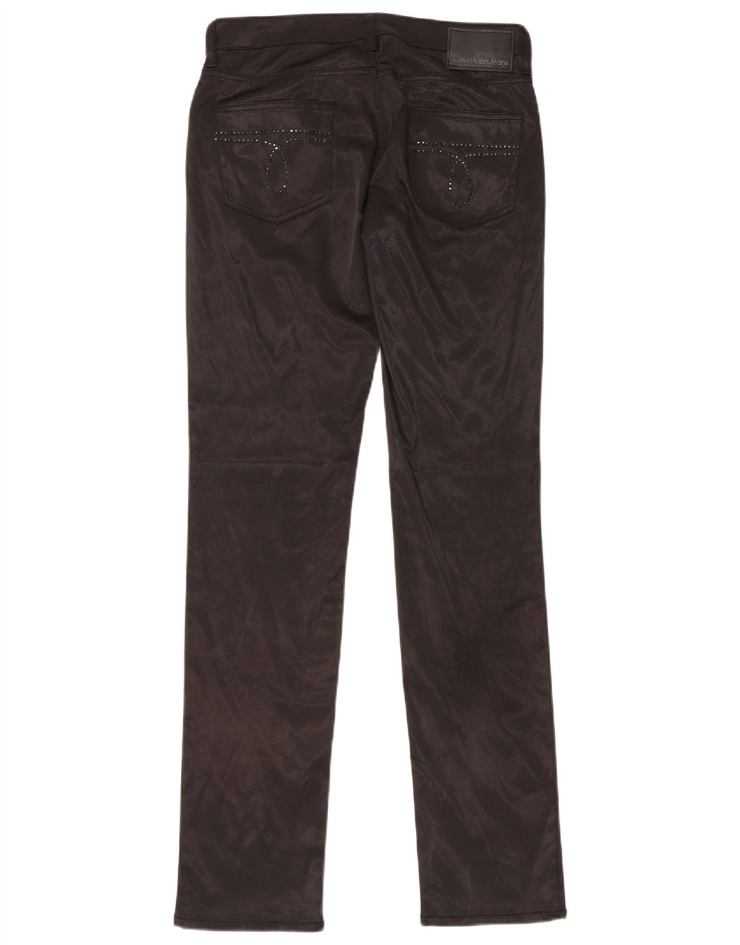 CALVIN KLEIN Γυναικείο Slim Casual Παντελόνι W29 L34 Μαύρο Πολυεστέρας