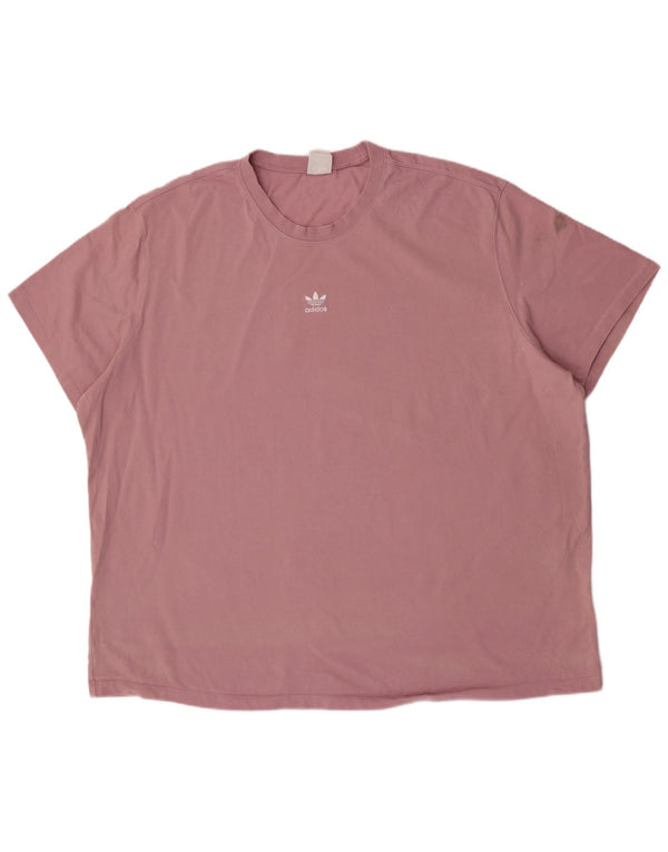 Ανδρικό T-Shirt Adidas Top 2XL Ροζ Βαμβακερό
