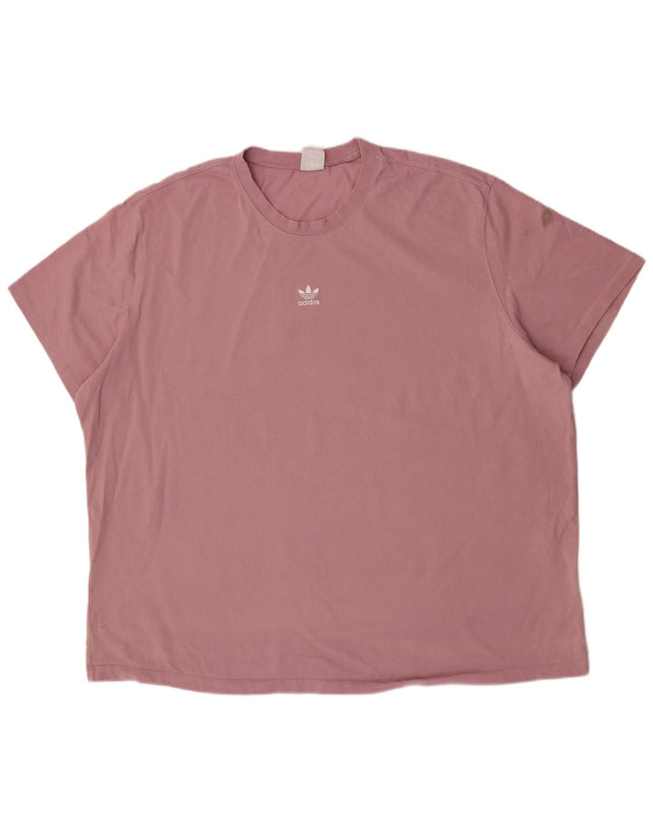 Ανδρικό T-Shirt Adidas Top 2XL Ροζ Βαμβακερό