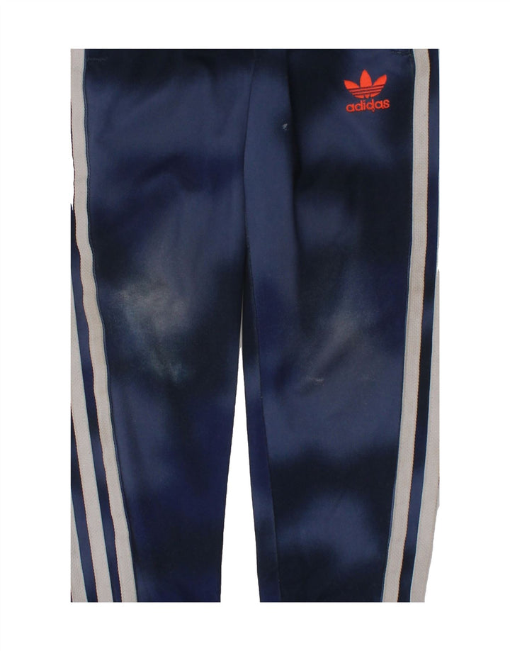 ADIDAS Boys Full Tracksuit 5-6 Years Blue Tie Dye Polyester Vintage Adidas and Second-Hand Adidas from Messina Hembry 