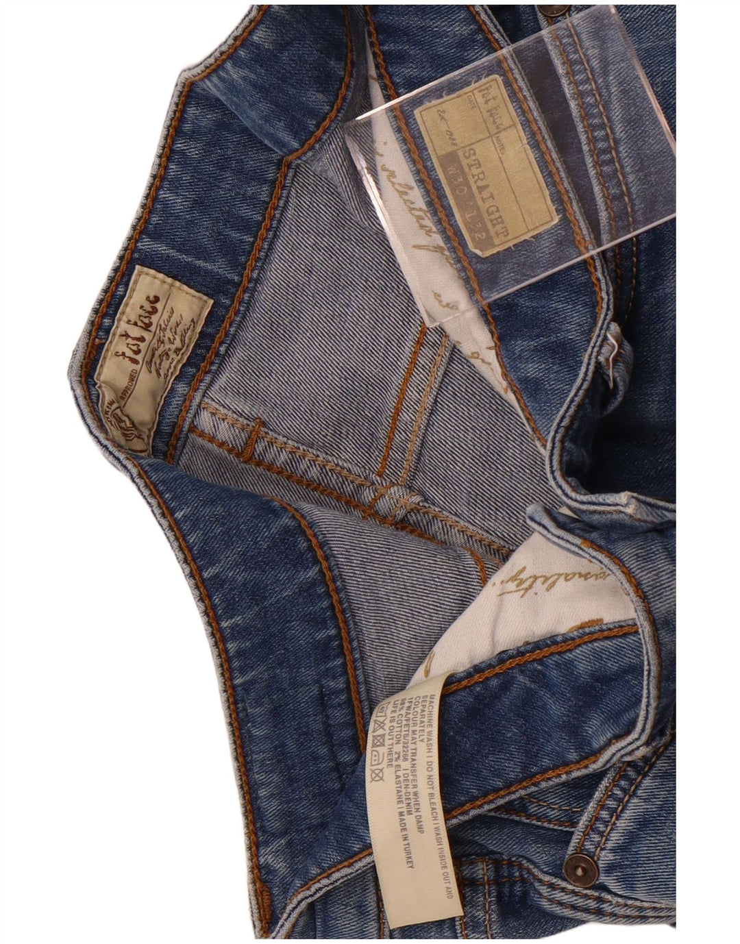 Fat Face Γυναικείο ίσιο τζιν W30 L28 Μπλε βαμβακερό