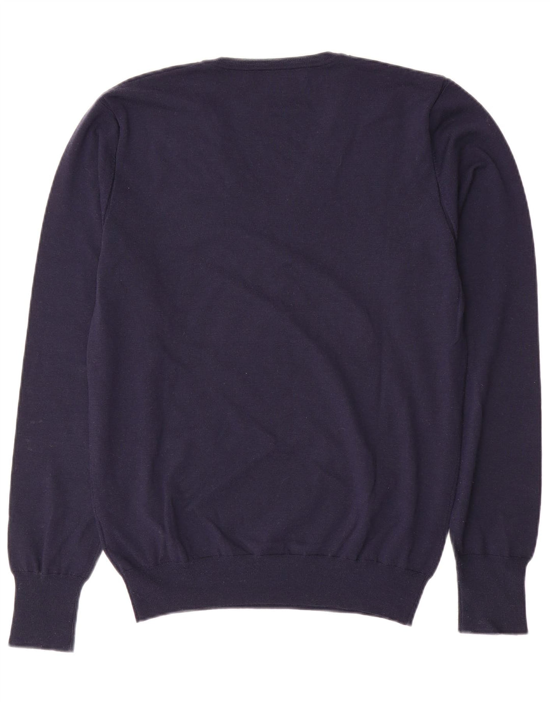 LIU JO Γυναικείο πουλόβερ με λαιμόκοψη με V λαιμόκοψη UK 18 XL Navy Blue Wool