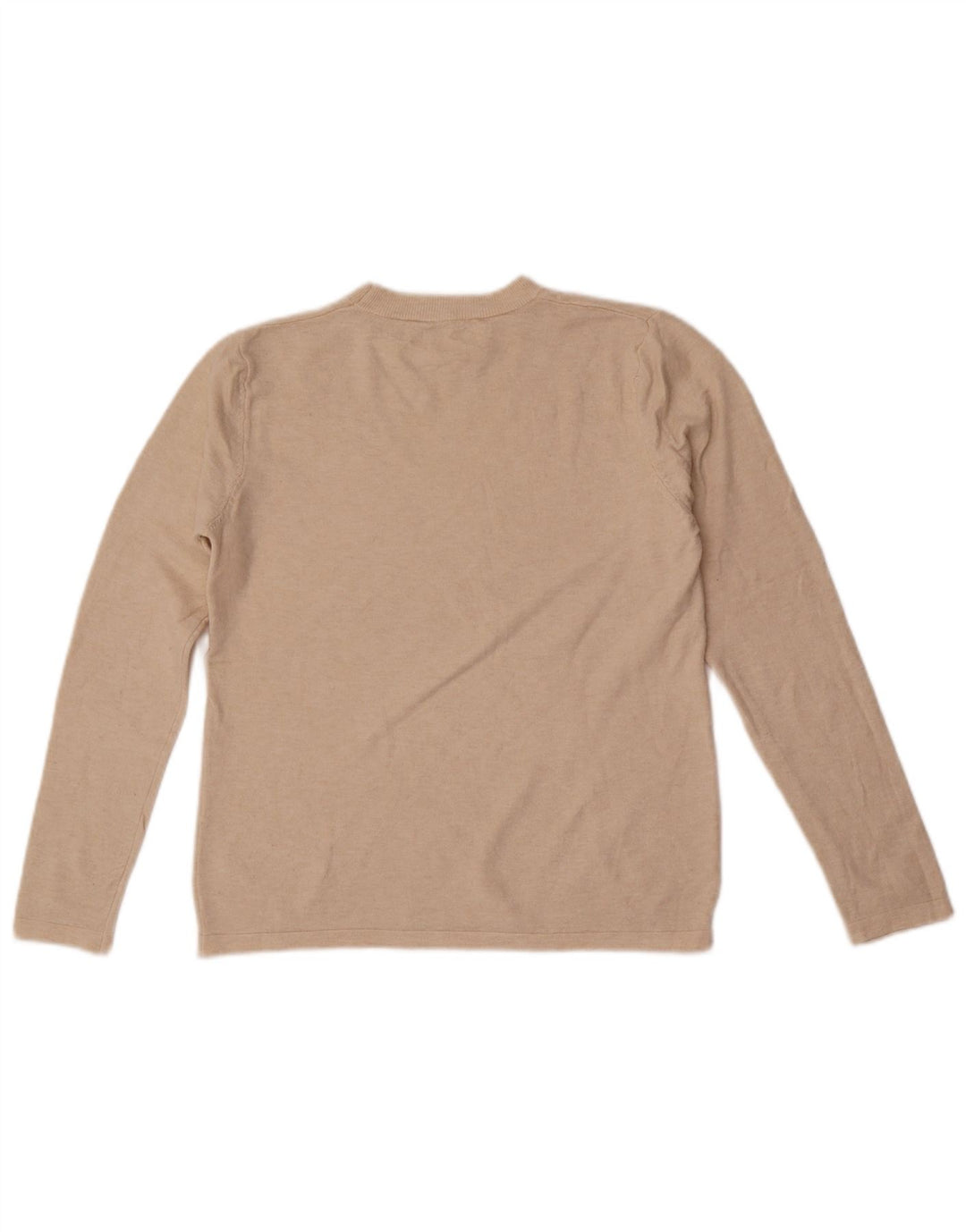 Zara Γυναικείο πουλόβερ με λαιμόκοψη UK 10 Small Off White