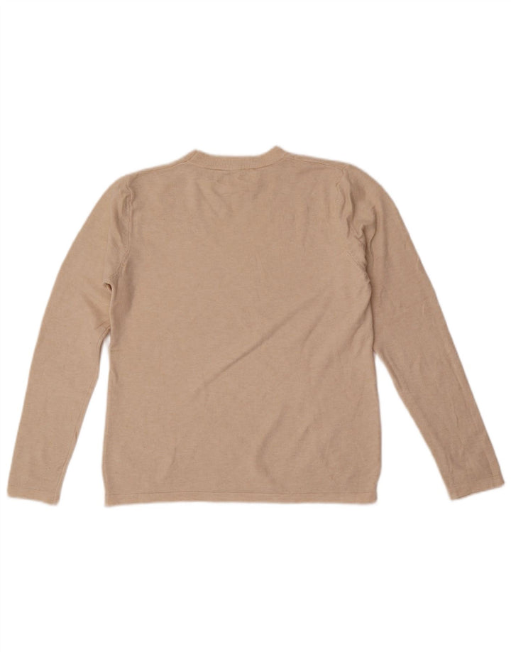 Zara Γυναικείο πουλόβερ με λαιμόκοψη UK 10 Small Off White