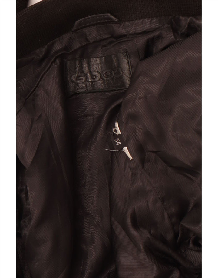 VINTAGE Ανδρικό Δερμάτινο Μπουφάν UK 38 Μεσαίο Μαύρο