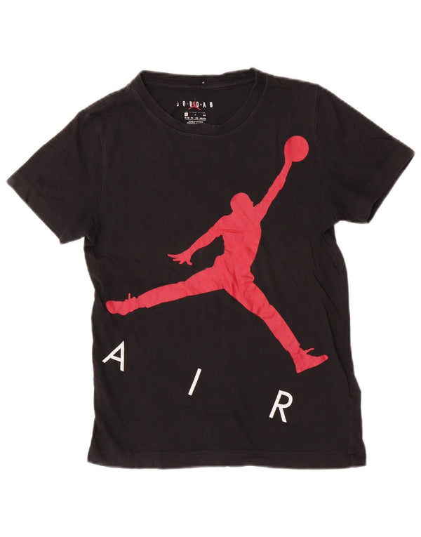 Jordan Boys Graphic T-Shirt Top 8-9 ετών Μικρό μαύρο βαμβακερό