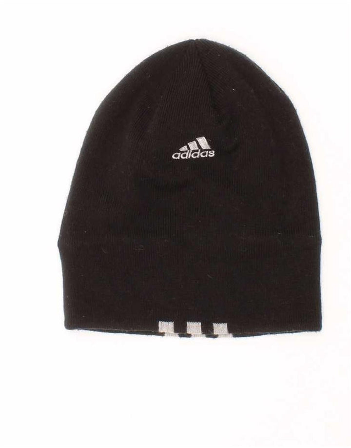 Καπέλο Adidas Boys Beanie One Size Μαύρο ριγέ πολυεστέρας