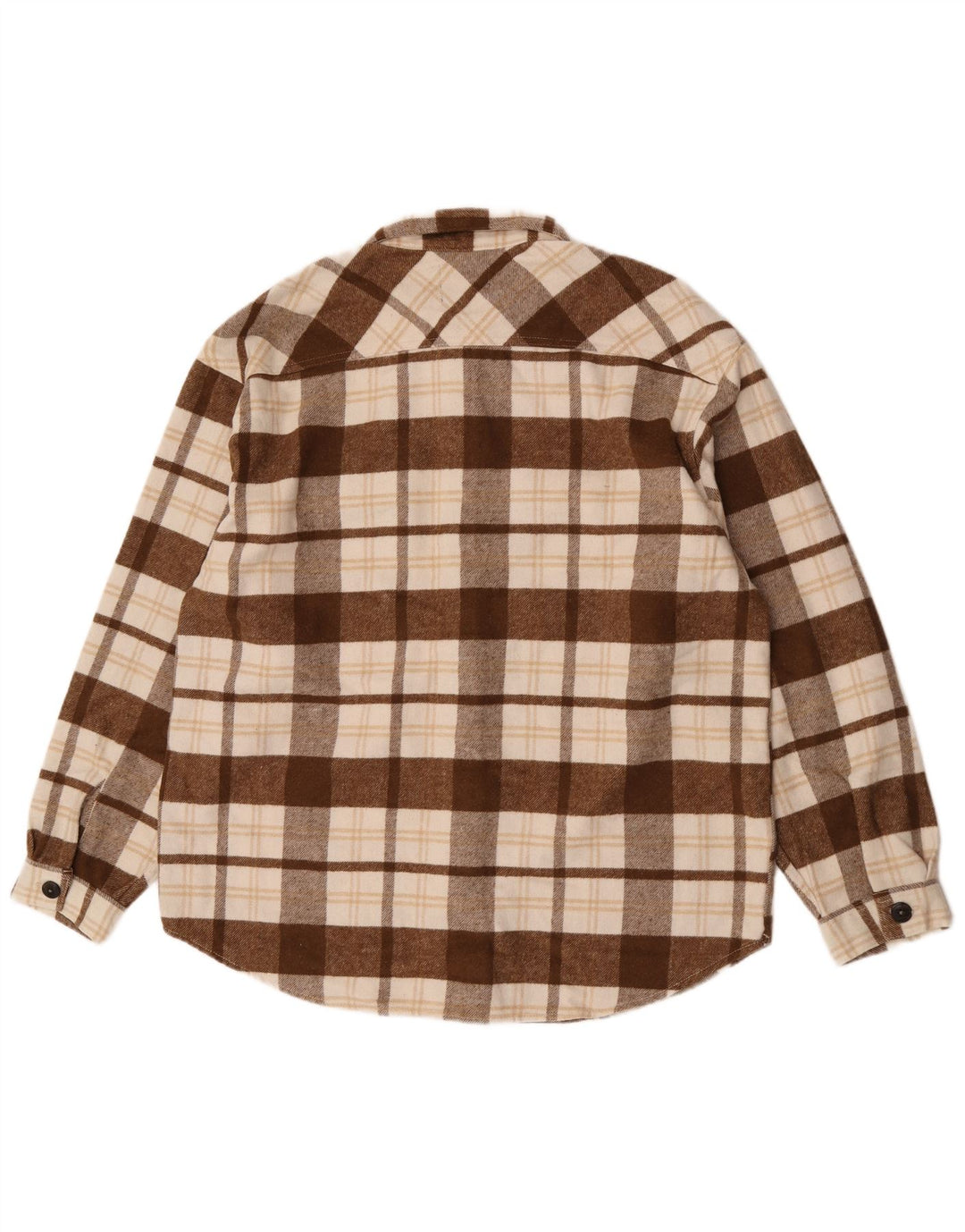 Jack & Jones Ανδρικό φανελένιο πουκάμισο XL καφέ τσοκ πολυεστέρα