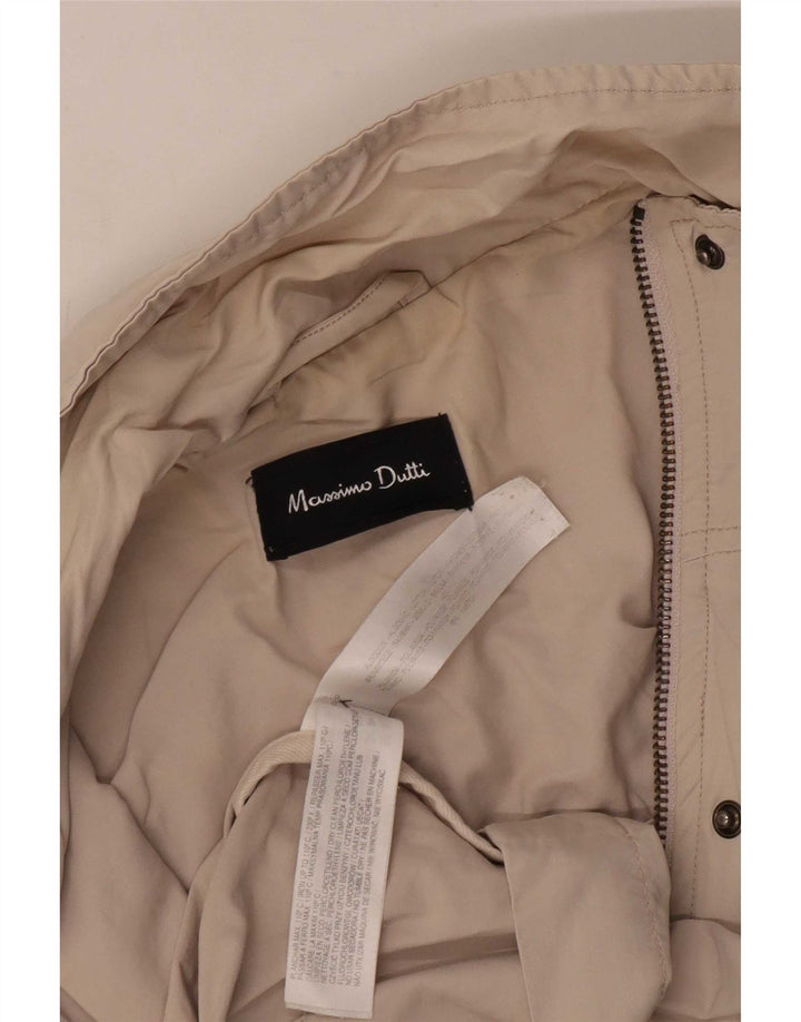 Massimo Dutti Γυναικείο Utility Jacket UK 14 Medium Beige Βαμβακερό