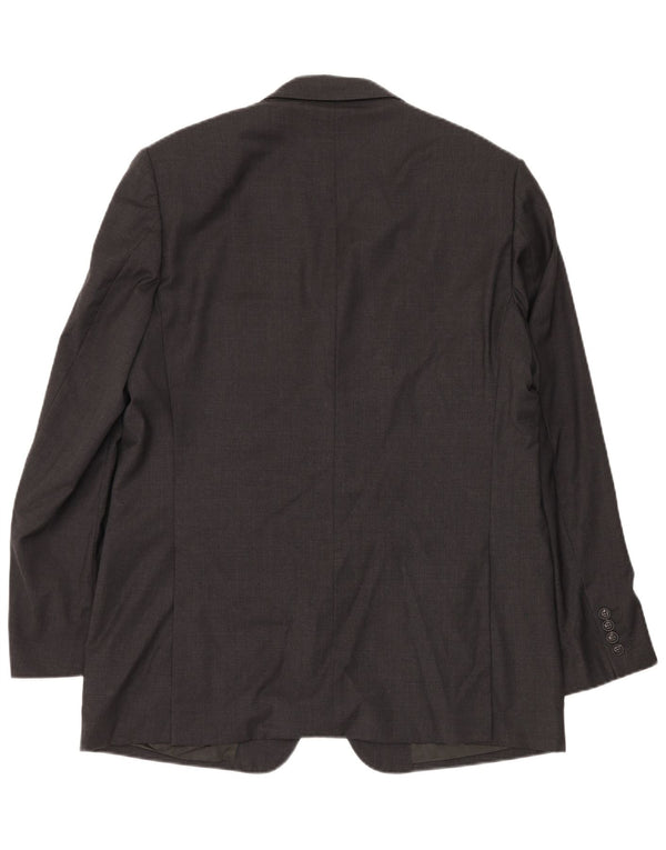 Valentino Ανδρικό Μπουφάν Blazer με 3 κουμπιά IT 54 2XL Γκρι νέο μαλλί