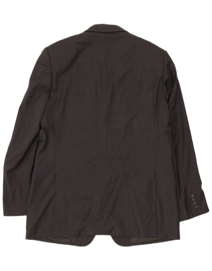 Valentino Ανδρικό Μπουφάν Blazer με 3 κουμπιά IT 54 2XL Γκρι νέο μαλλί