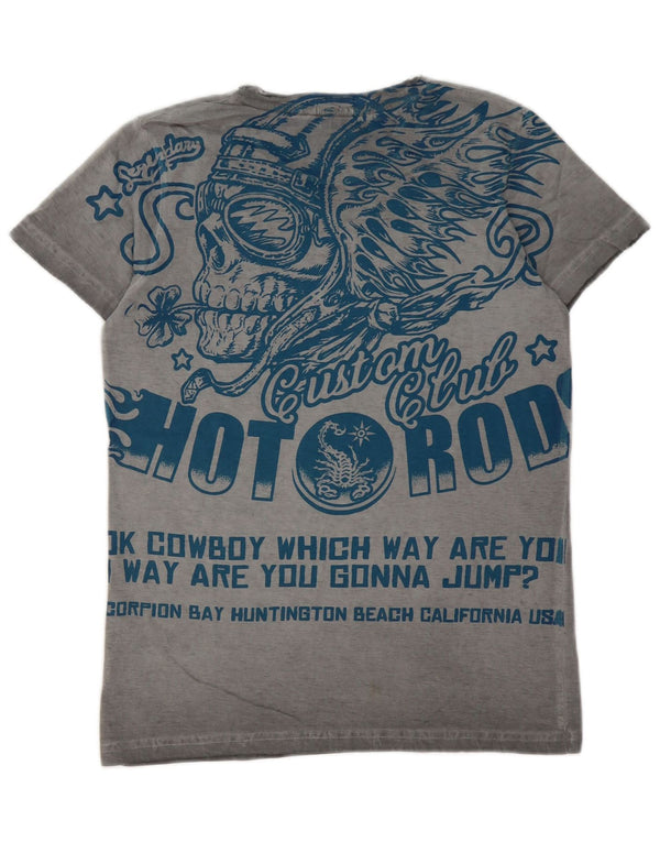 Scorpion Bay Boys Graphic T-Shirt Top 12-13 Years XL Grey Cotton