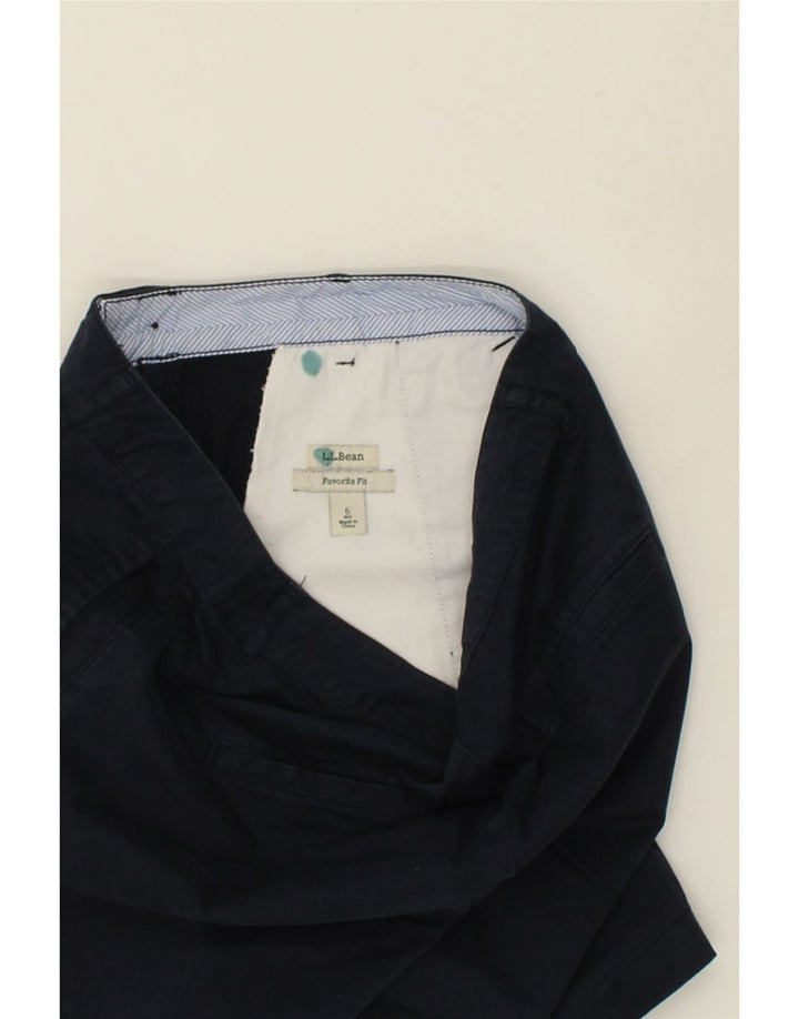 L.L.BEAN Womens Favorite Fit Chino Shorts US 6 Medium W30 Navy Blue Cotton | Vintage L.L.Bean | Thrift | Second-Hand L.L.Bean | Used Clothing | Messina Hembry 