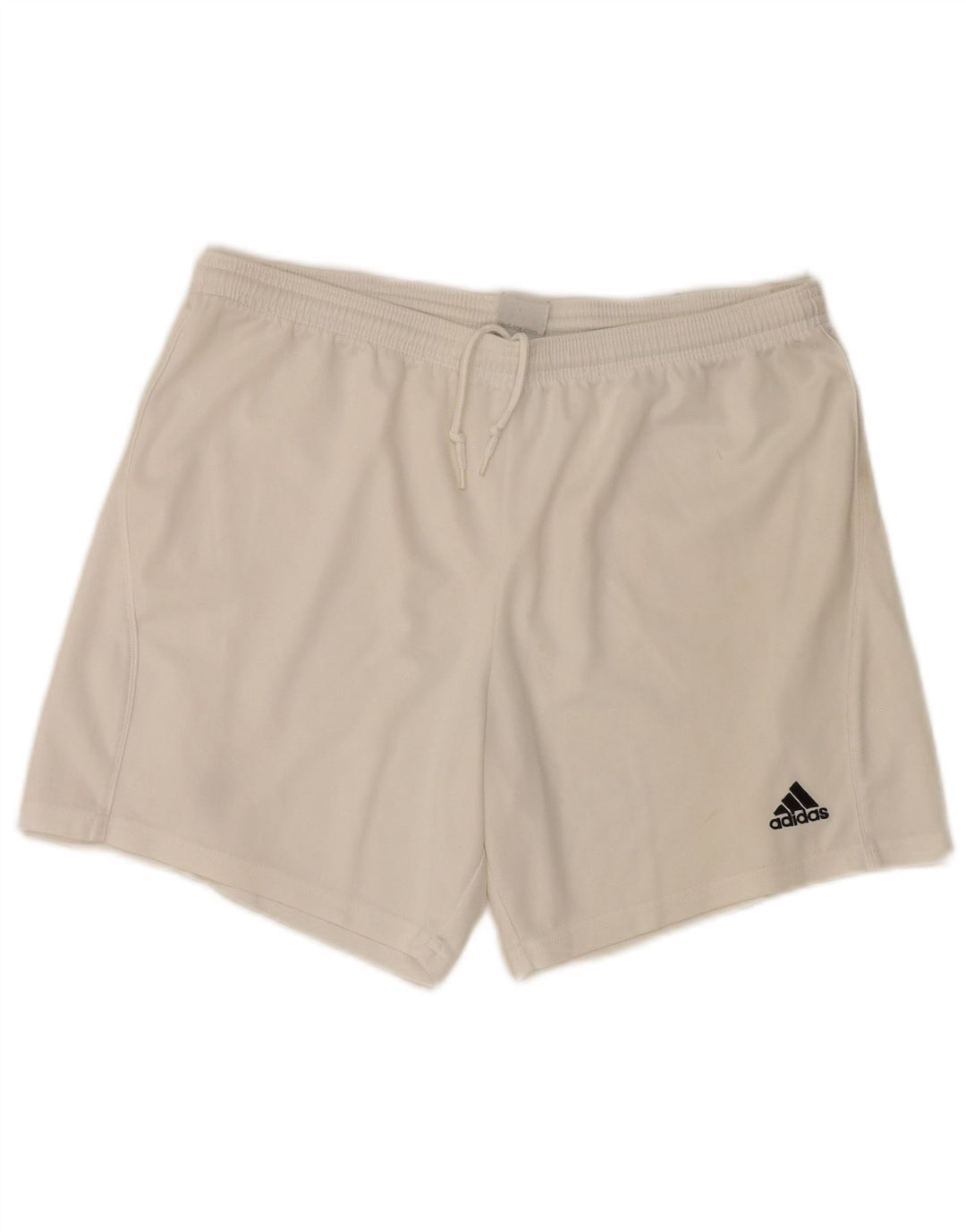 Ανδρικό αθλητικό σορτς Adidas από μεσαίο λευκό πολυεστέρα