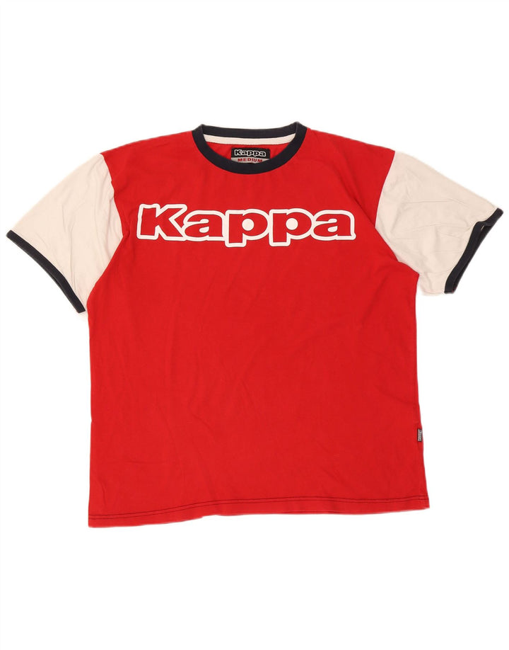 Ανδρικό γραφικό μπλουζάκι Kappa Top Medium Red Colourblock Βαμβακερό