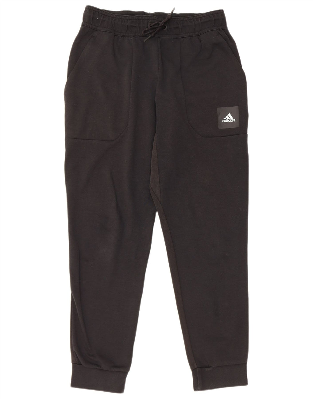 Ανδρική φόρμα Adidas Παντελόνι Joggers Μεσαίο μαύρο βαμβακερό