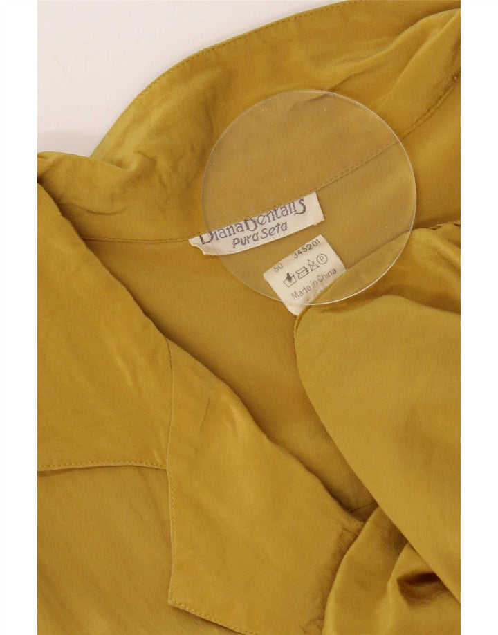 Γυναικείο φόρεμα Shift της Diana Bentall IT 50 XL Yellow Silk