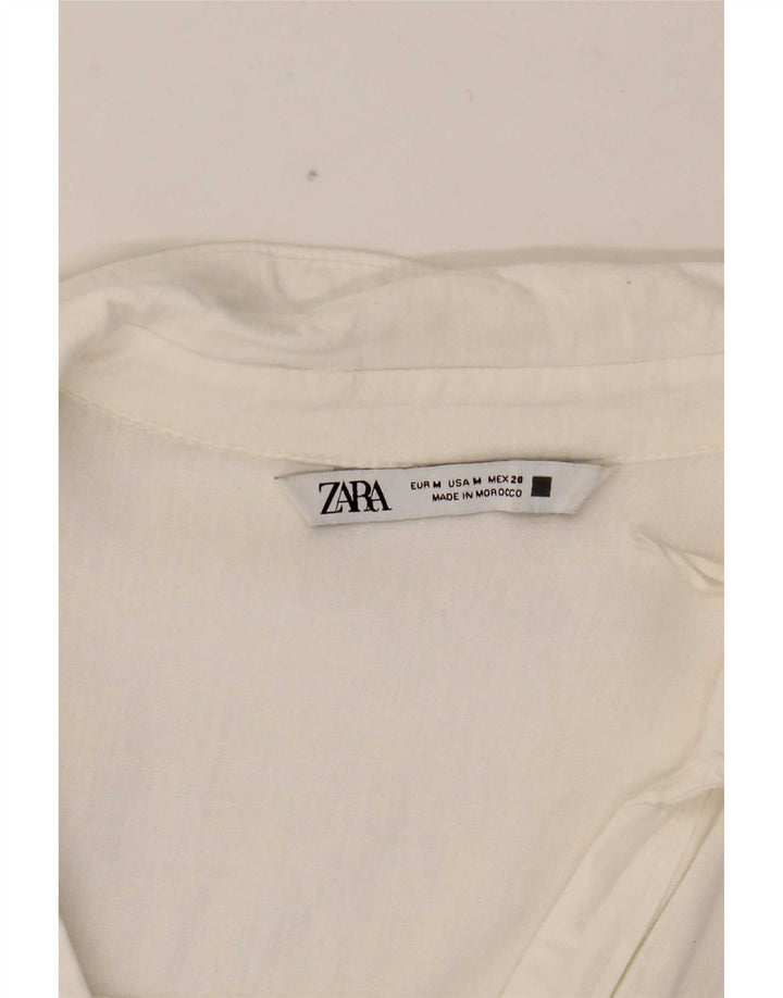 Zara Γυναικείο πουκάμισο Oversized UK 14 Medium White