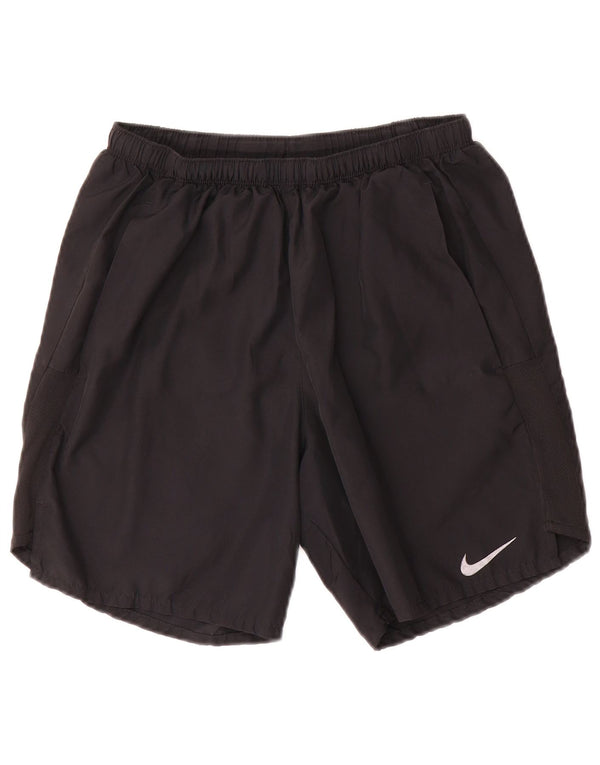Ανδρικό αθλητικό σορτς Nike Dri Fit, μικρό μαύρο πολυεστέρα