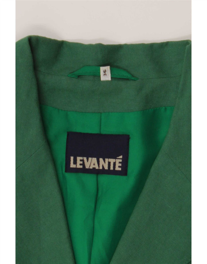 Levante Γυναικείο μπουφάν σακάκι με 4 κουμπιά EU 36 Small Green Polyester