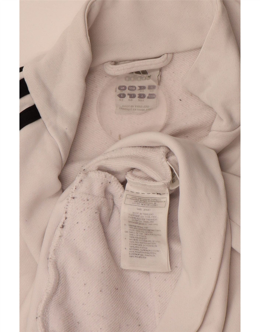 Γυναικεία αθλητική φόρμα ADIDAS Top Jacket UK 16 Large White Polyester