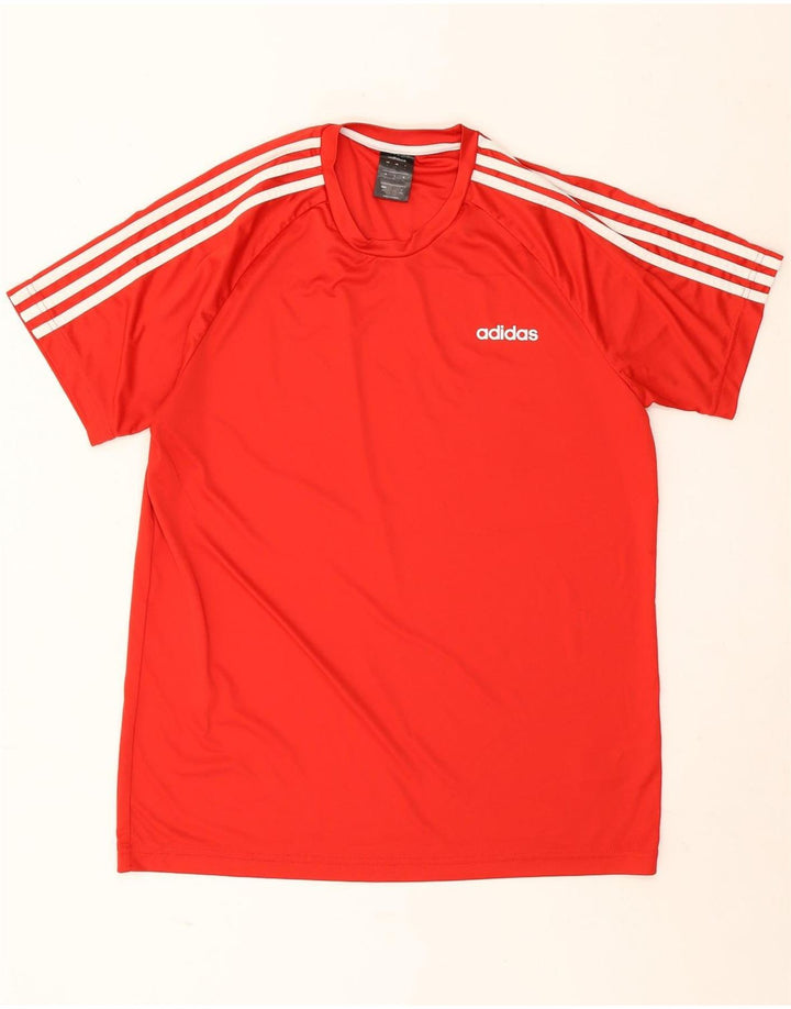 Ανδρικό T-Shirt Adidas Climalite Top Large Red Polyester