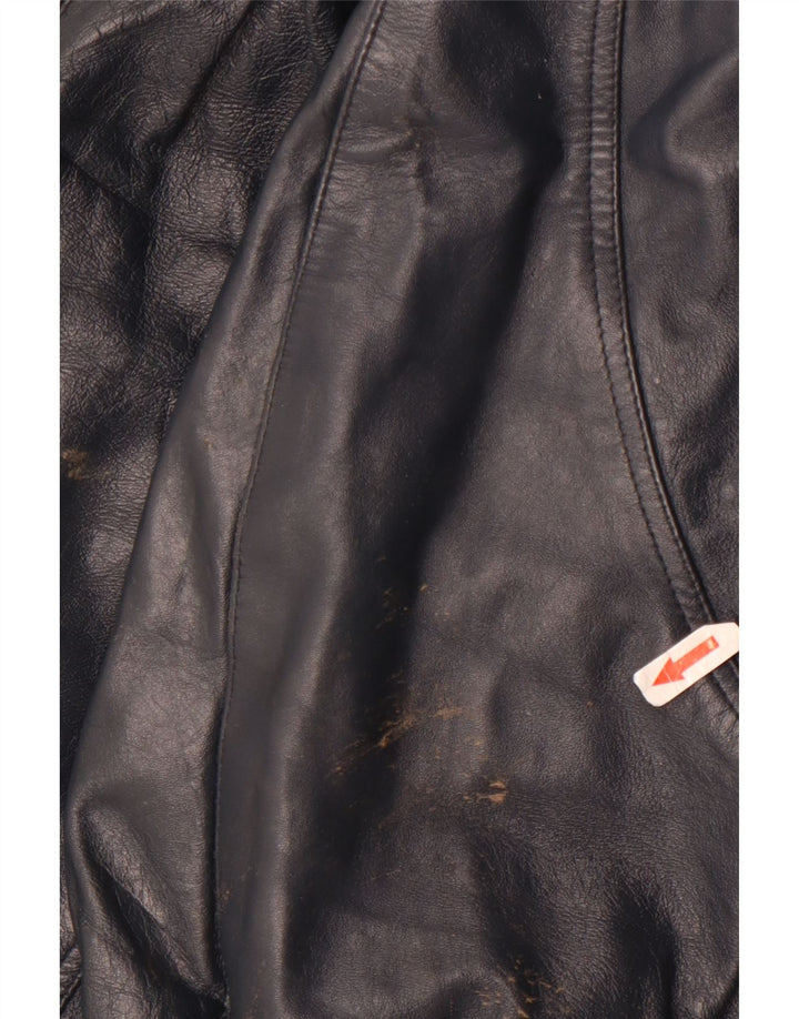 Sterling ανδρικό δερμάτινο μπουφάν UK 40 Large Navy Blue Leather