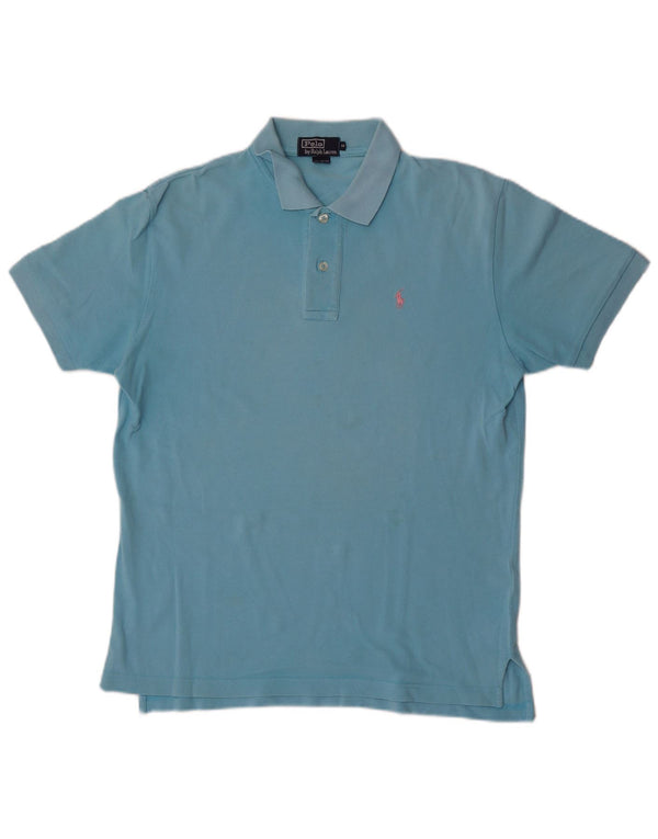 Ανδρικό πουκάμισο Polo Ralph Lauren από μεσαίο μπλε βαμβακερό