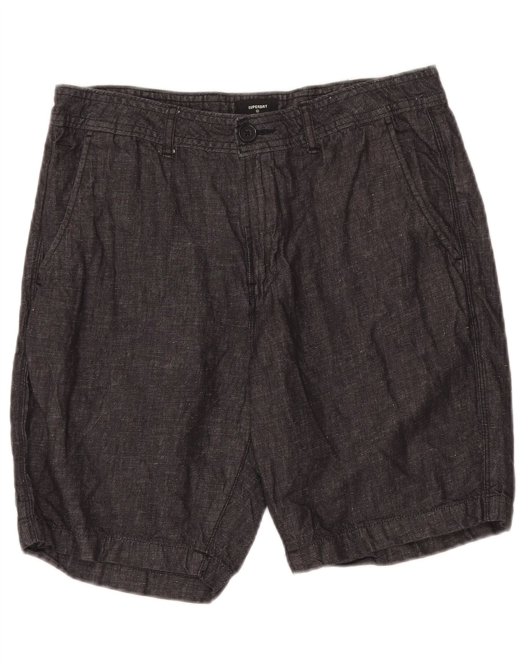 Ανδρικό σορτς Chino Superdry W32 Βαμβακερό μεσαίο γκρι