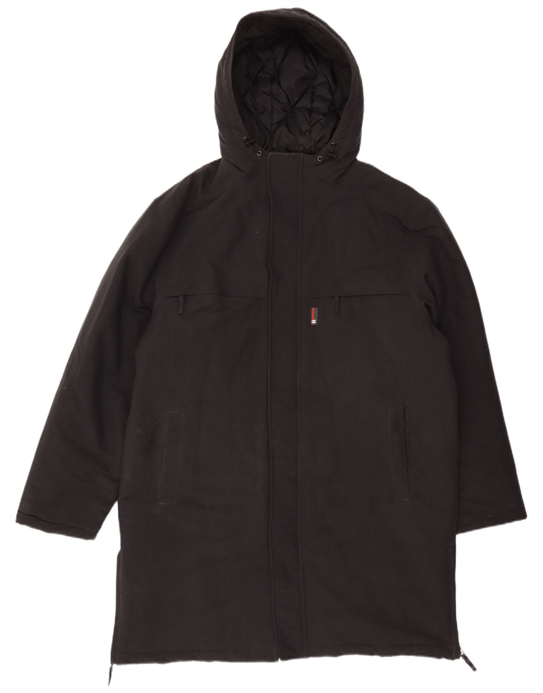 Champion Ανδρικό παλτό με κουκούλα UK 40 Large Black Polyamide