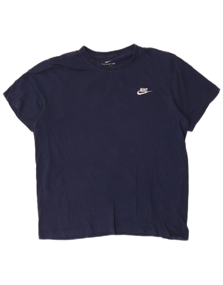 Ανδρικό μπλουζάκι Nike, τοπ μεγάλο, μπλε ναυτικό, βαμβακερό