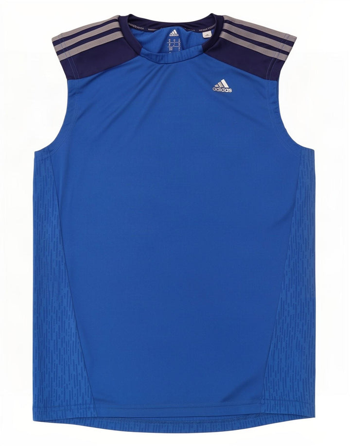Adidas Ανδρικό γιλέκο Climacool Top Medium Blue Colorblock Πολυεστέρας