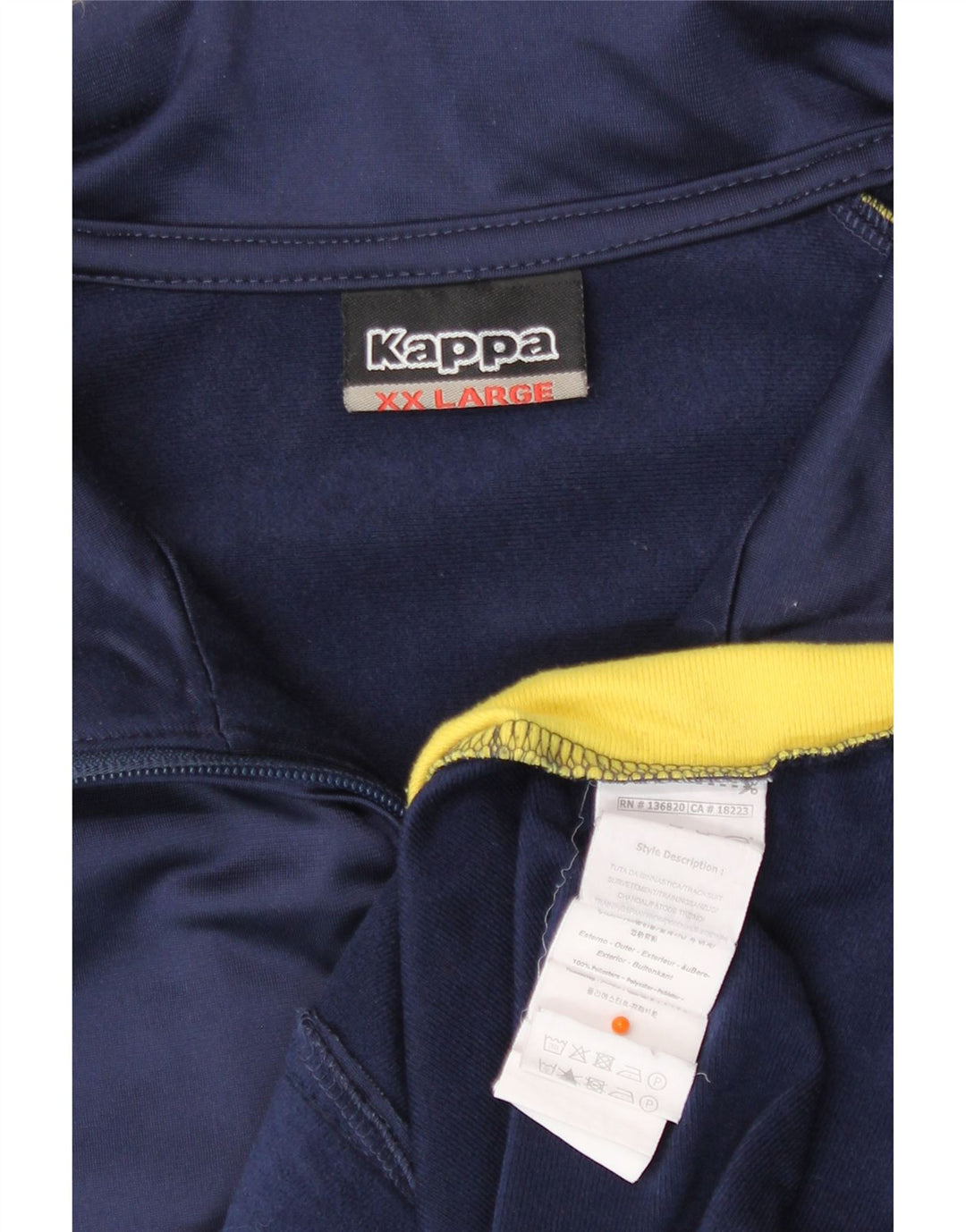 Ανδρική φόρμα Kappa Top Jacket 2XL Navy Blue Colorblock Polyester