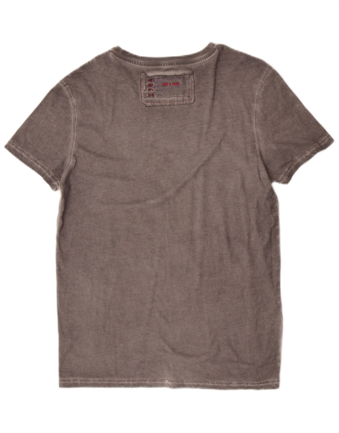 Ανδρικό γραφικό T-Shirt Desigual Top Μεσαίο γκρι βαμβακερό