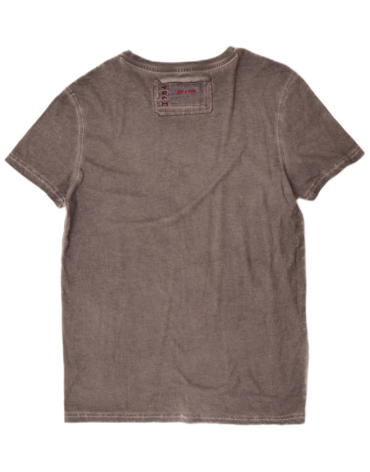 Ανδρικό γραφικό T-Shirt Desigual Top Μεσαίο γκρι βαμβακερό
