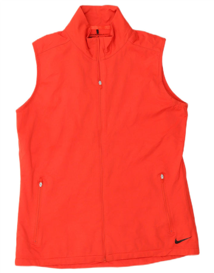 Γυναικεία αμάνικη αθλητική φόρμα Nike Top Jacket UK 14 Μεσαίο κόκκινο πολυεστέρα