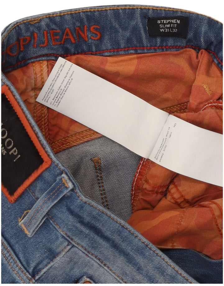 Joop Ανδρικό Τζιν Stephen Slim W31 L32 Μπλε βαμβακερό