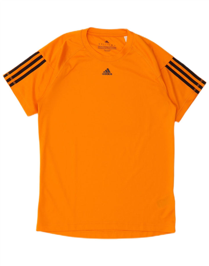 Adidas Ανδρικό T-Shirt Climalite Top Μικρό Πορτοκαλί Πολυεστέρας