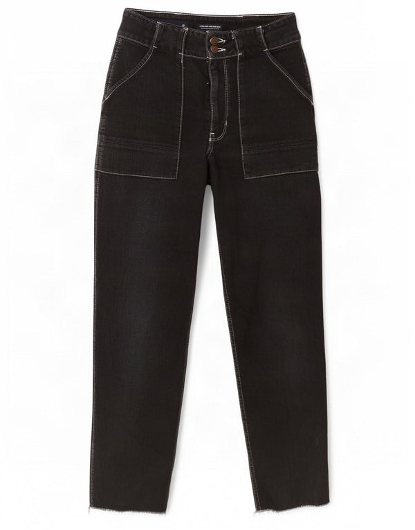 Hollister Γυναικείο Mom Straight Jeans US 5 Medium W27 L27 Μαύρο
