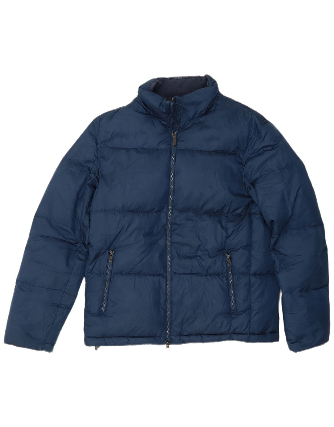 Massimo Dutti Ανδρικό μπουφάν UK 40 Large Navy Blue Polyester