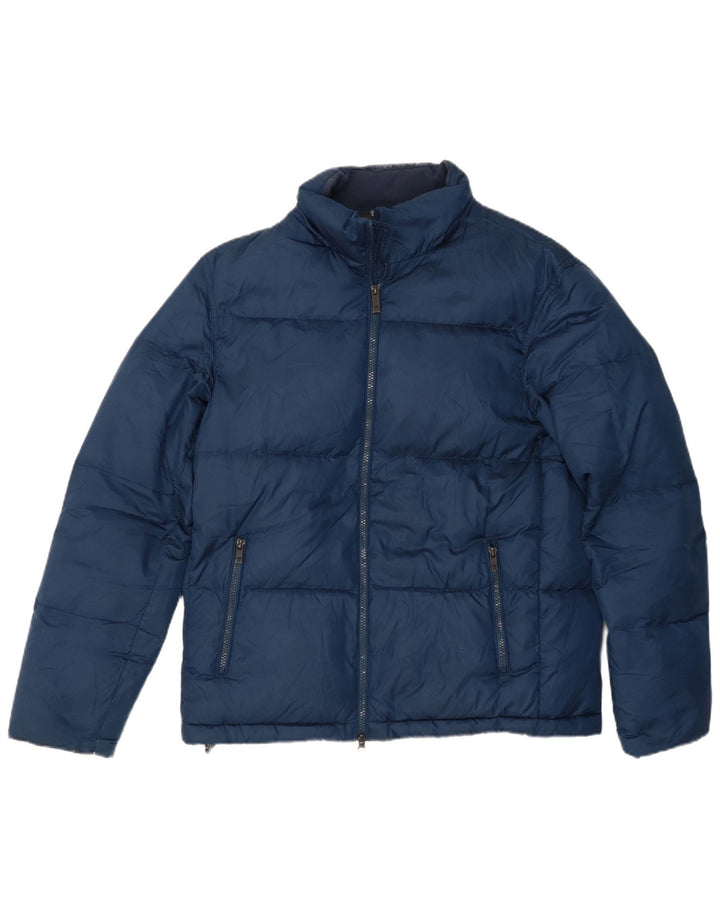 Massimo Dutti Ανδρικό μπουφάν UK 40 Large Navy Blue Polyester