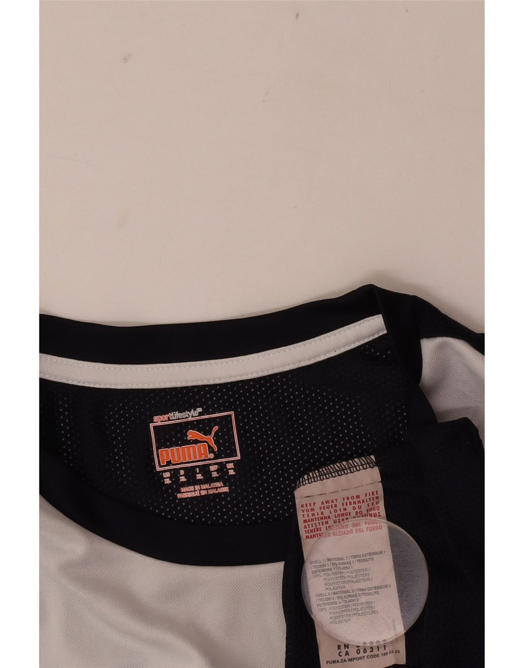 Ανδρικό T-Shirt Puma Top XL Navy Blue Colorblock Πολυεστέρας