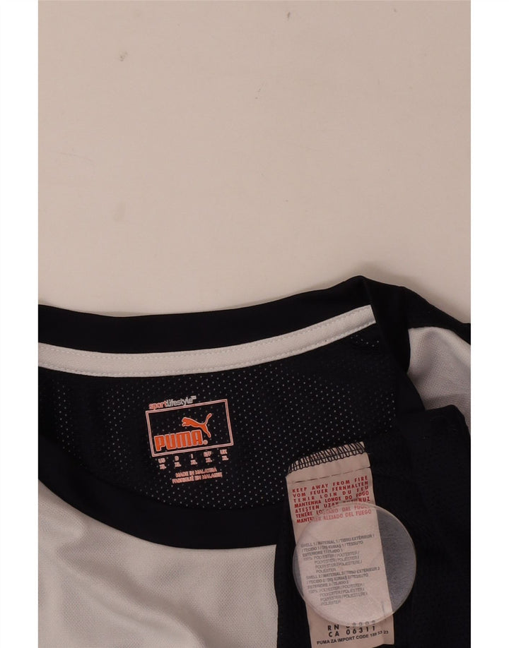 Ανδρικό T-Shirt Puma Top XL Navy Blue Colorblock Πολυεστέρας