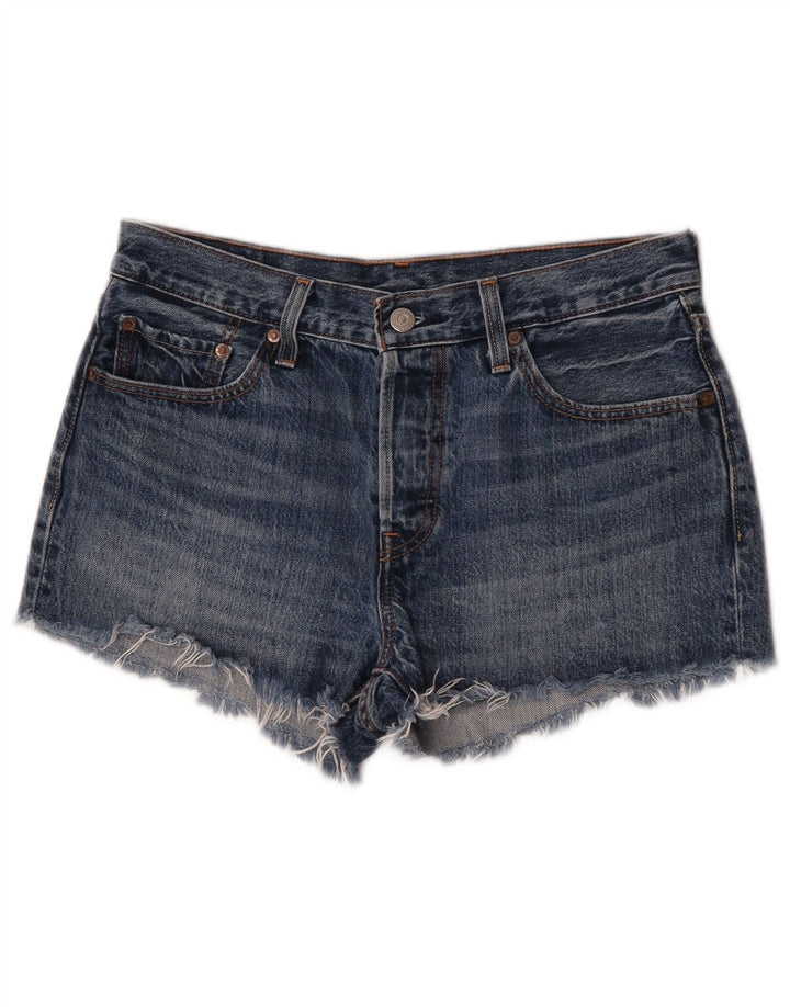 Γυναικείο σορτς Levi's 501 τζιν W28 μεσαίο μπλε βαμβακερό