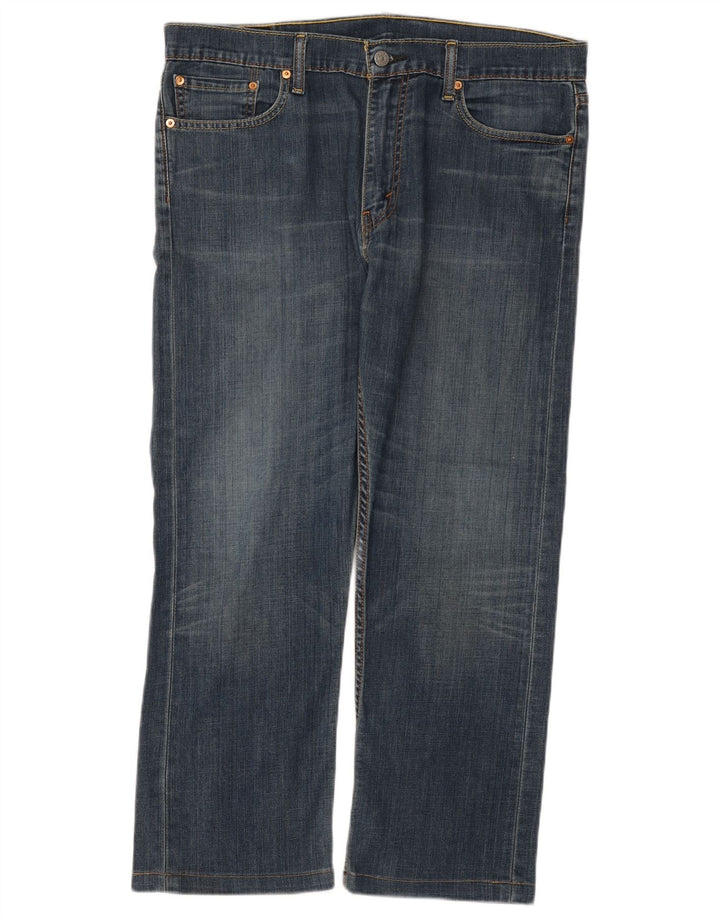 Levi's Mens 504 Straight Jeans W36 L27 Μπλε βαμβακερό